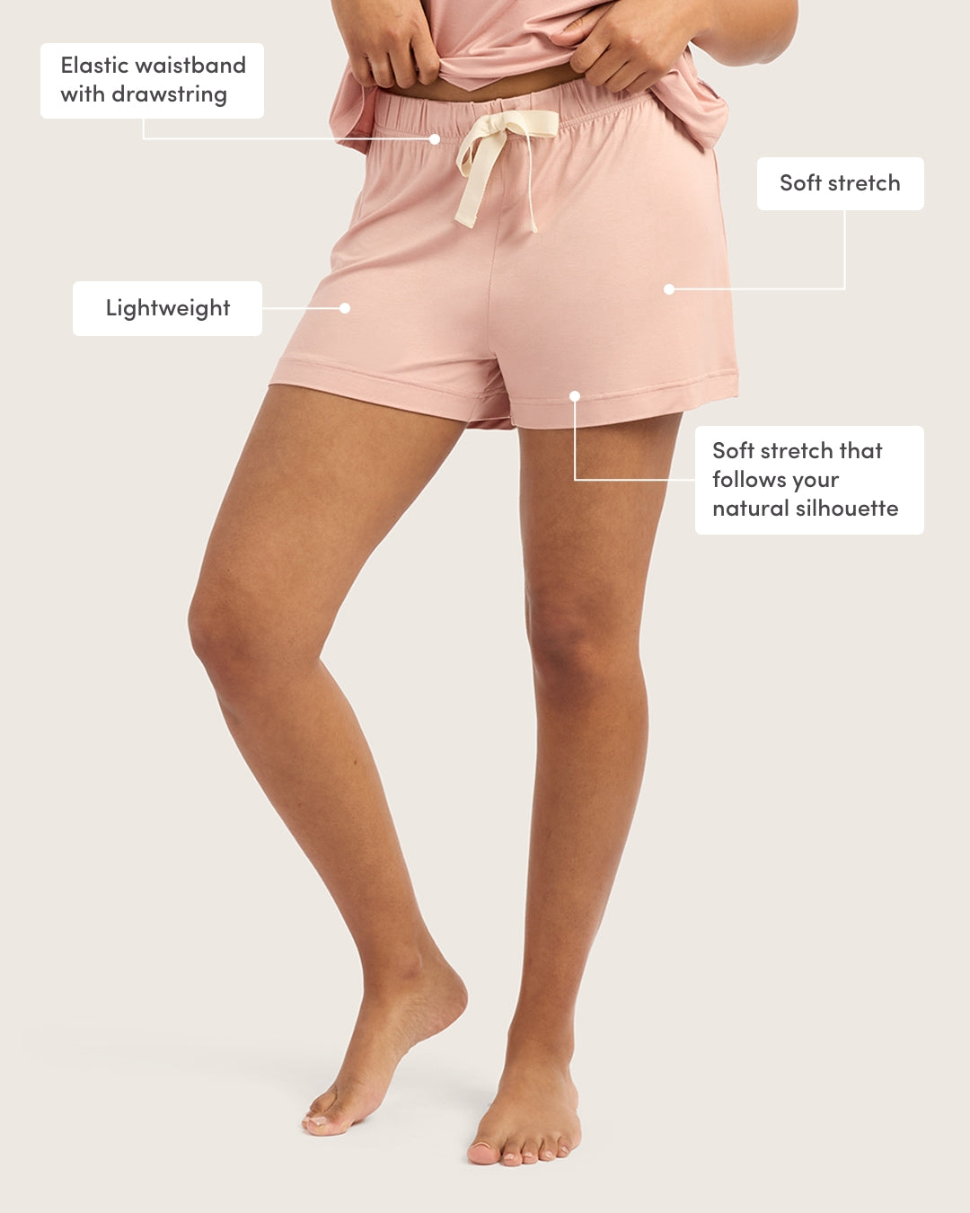Airy Sleep Set - Dusty Pink