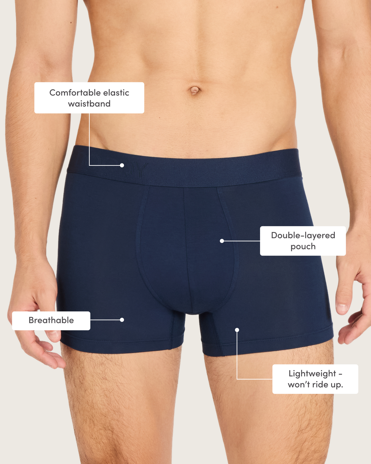 Men's Everyday Boxer Briefs & Socks - Navy/White