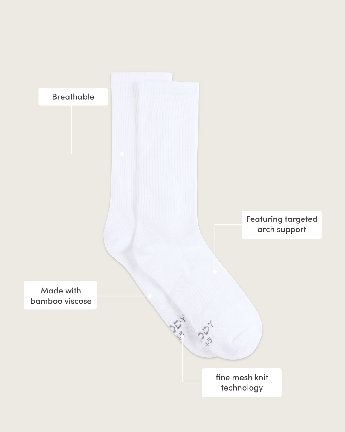 Men's Bamboo Everyday Essentials - White/Ash