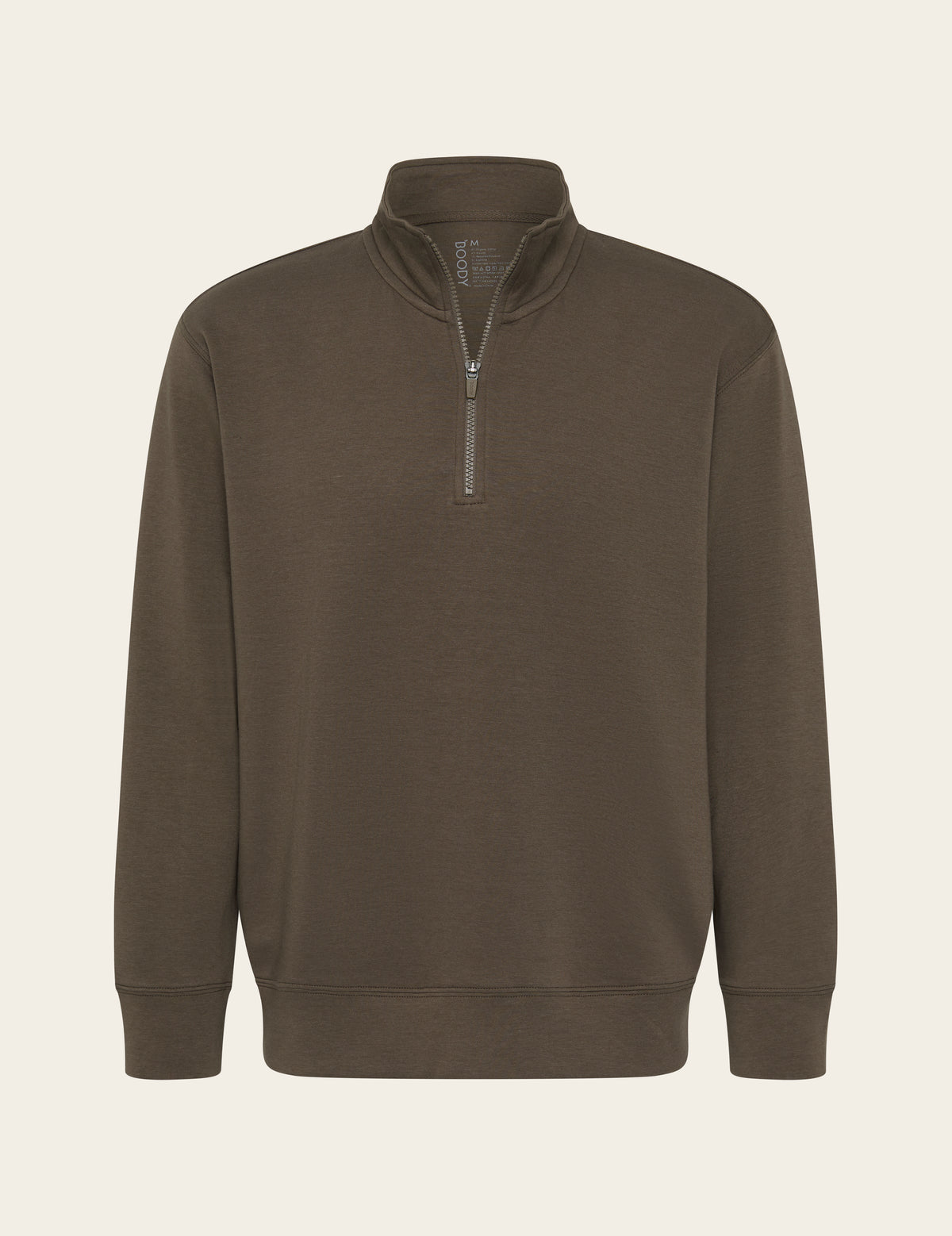 Men's Quarter Zip Sweater - Oyster