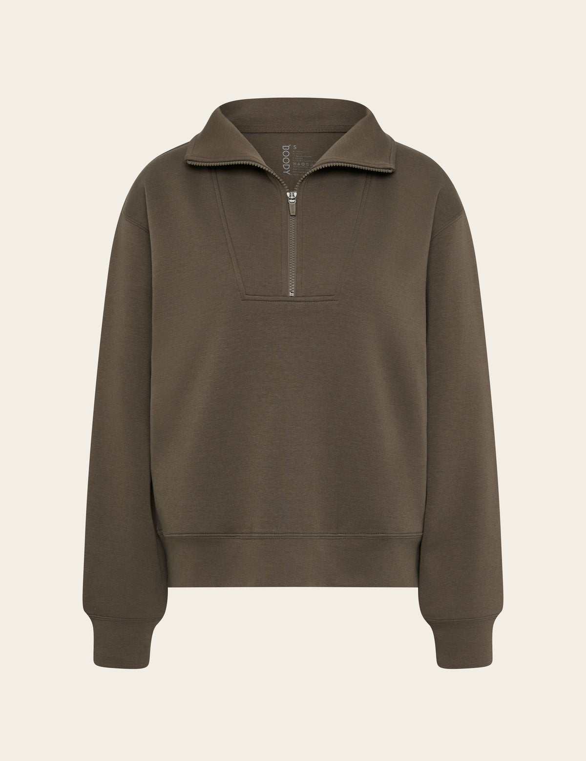 Women's Quarter Zip Sweater - Oyster