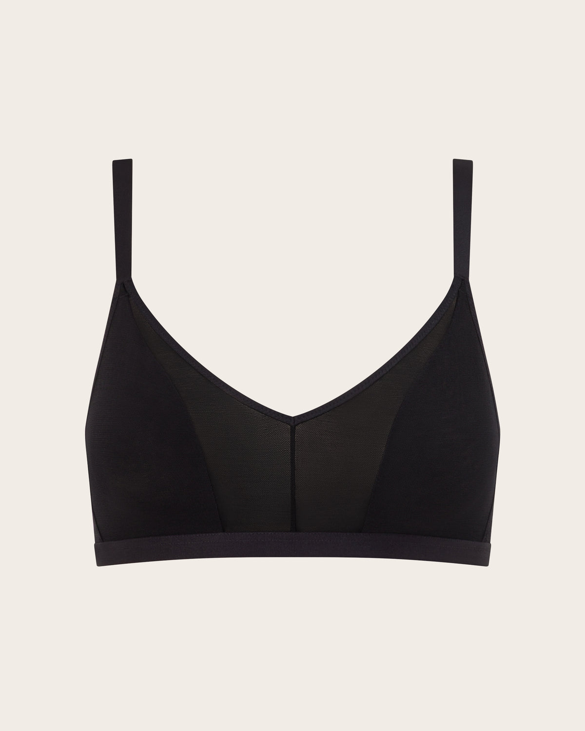 FreeMesh Crop Bralette - Black