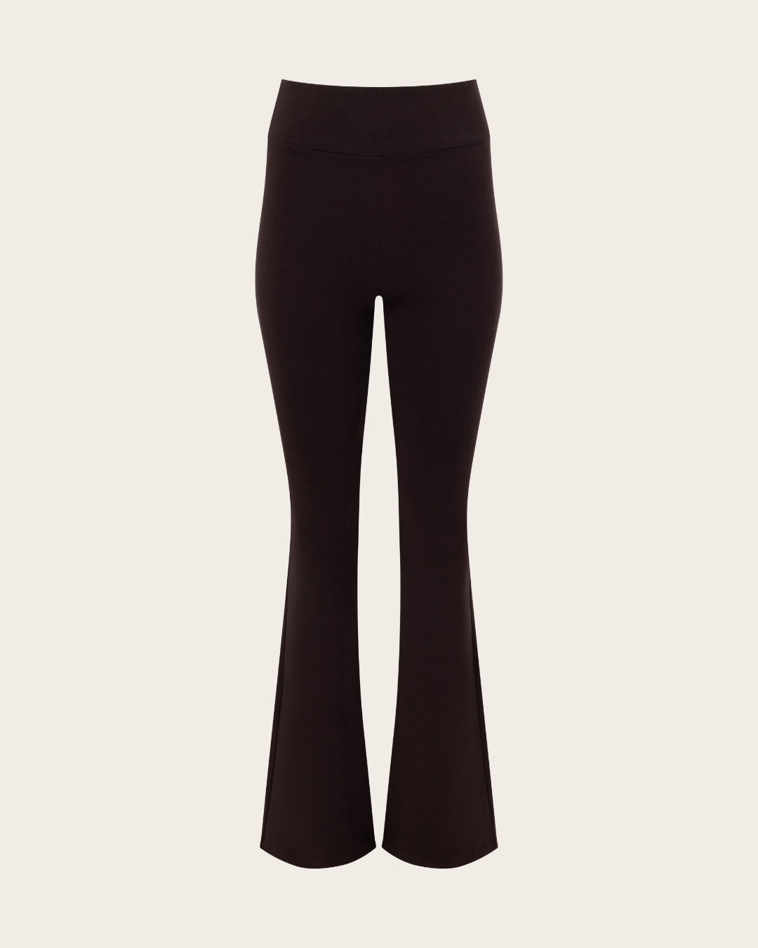 High Waist Flare Pants - Regular - Carob