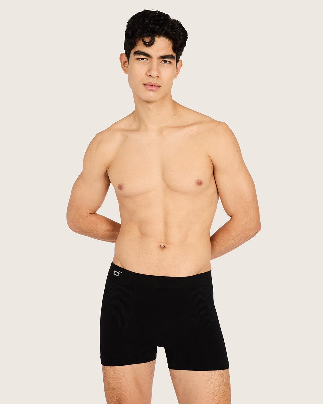 Men's Seamfree Boxer Briefs - Black