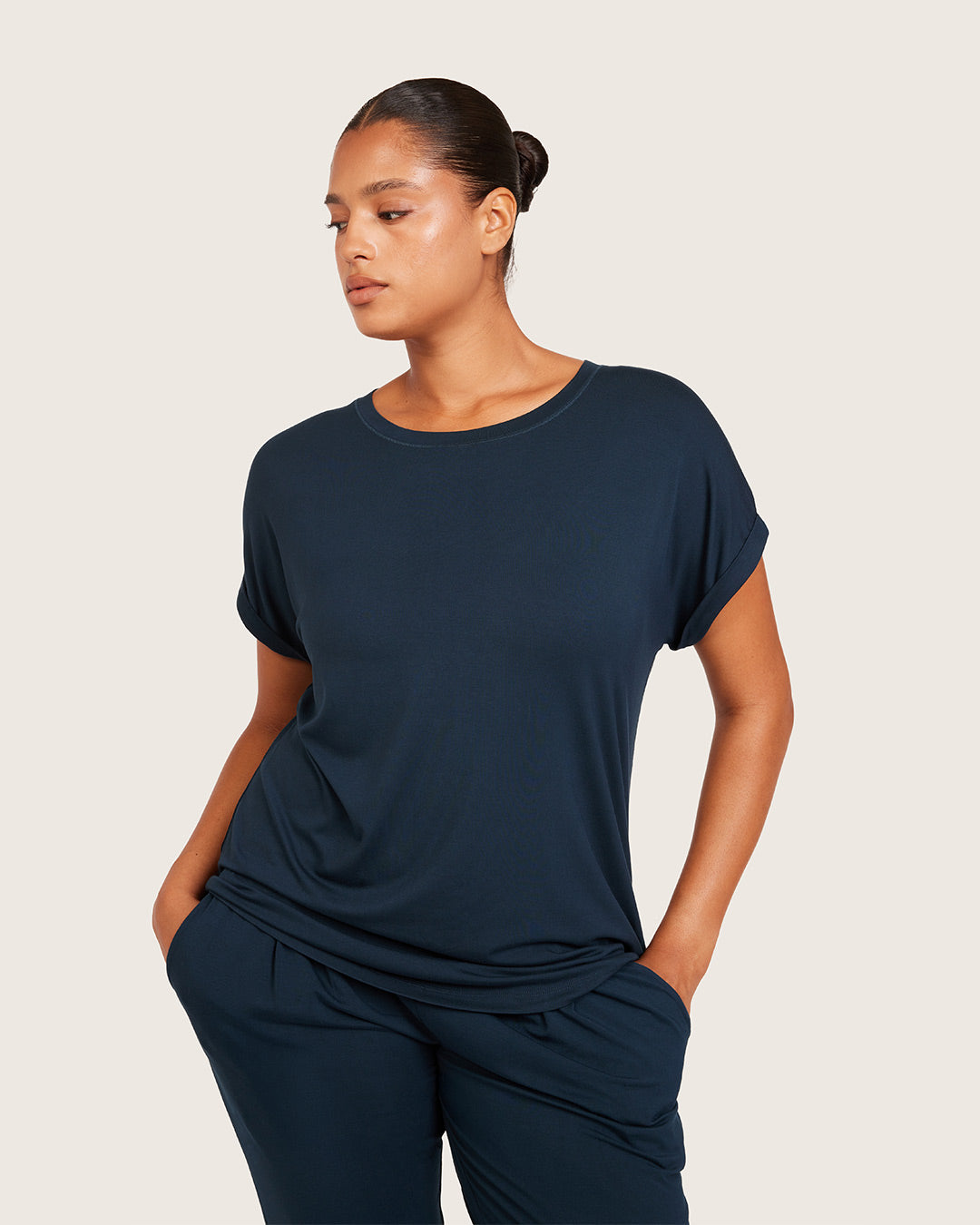 Downtime Lounge Top - Midnight