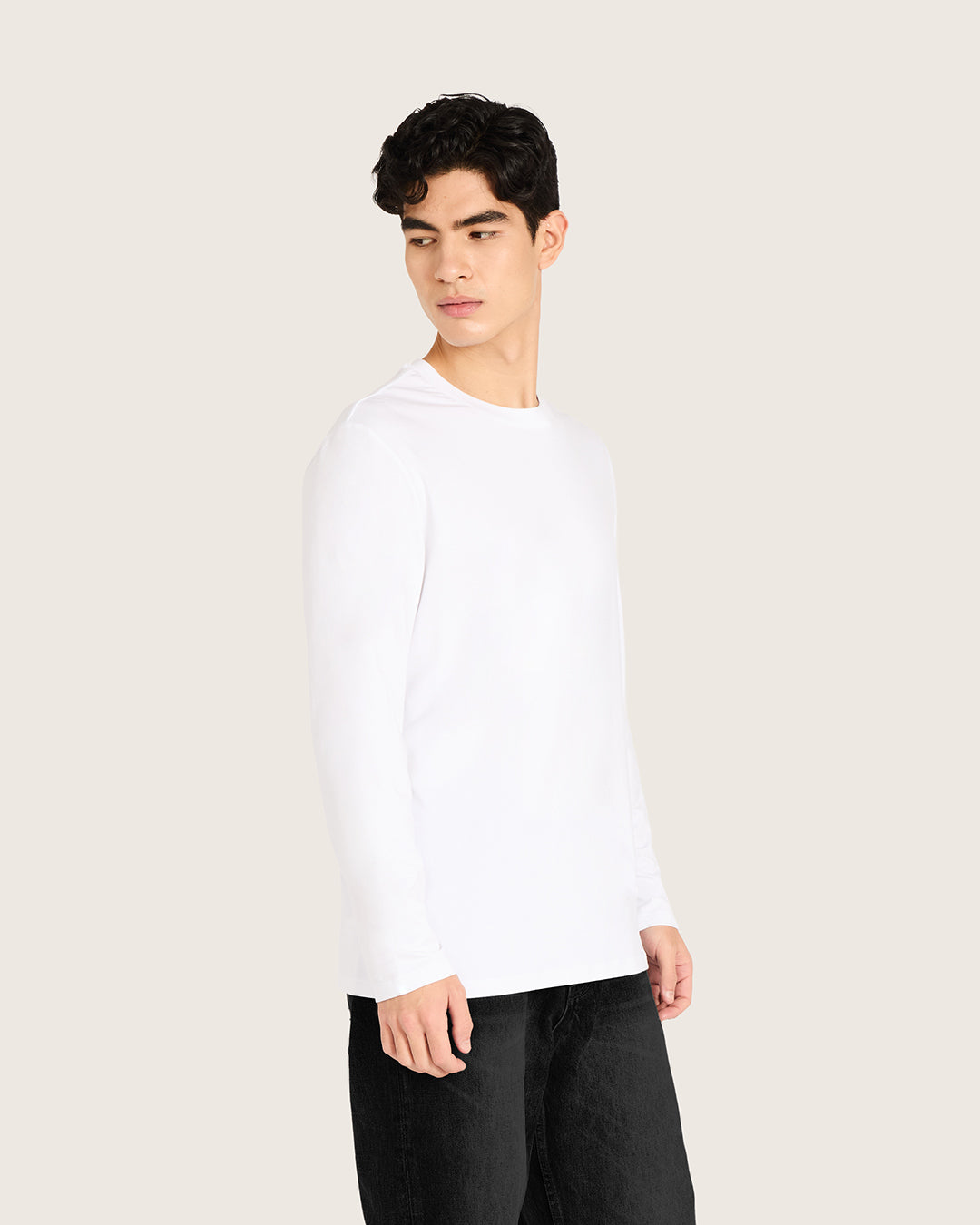 Men's Classic Long Sleeve T-Shirt - White