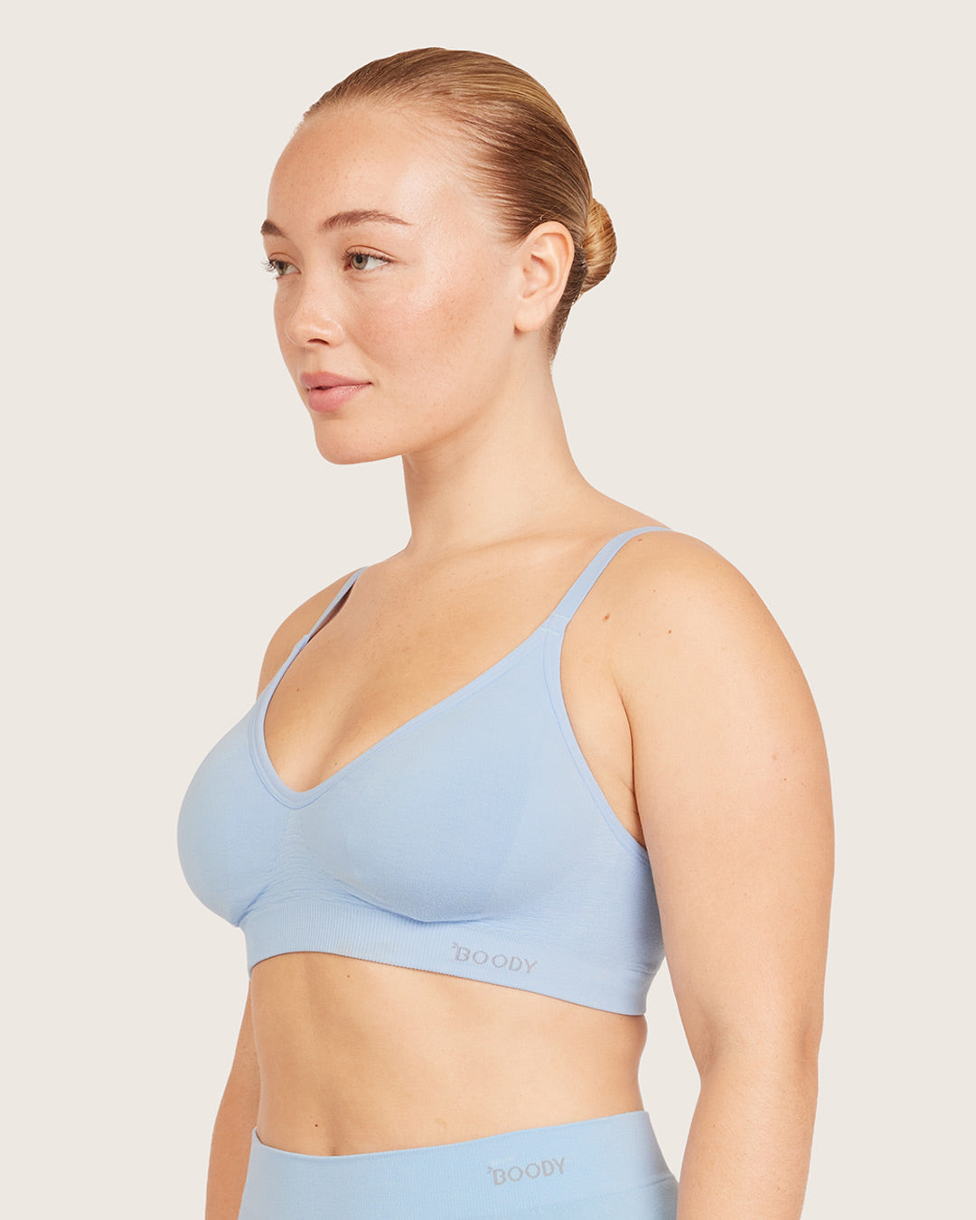 Wireless T-Shirt Bra - Sky Blue