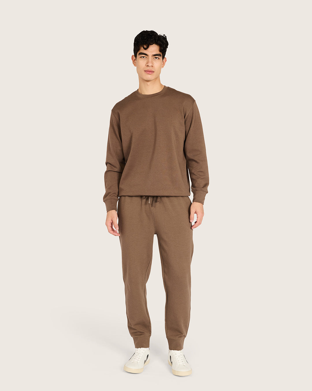 Men's Crew Neck Sweater - Oyster