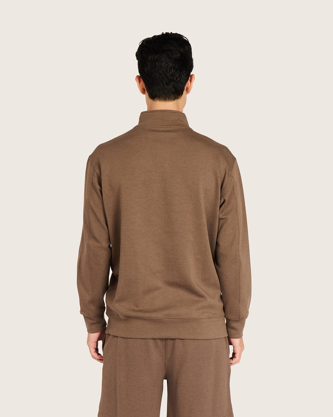 Men's Quarter Zip Sweater - Oyster