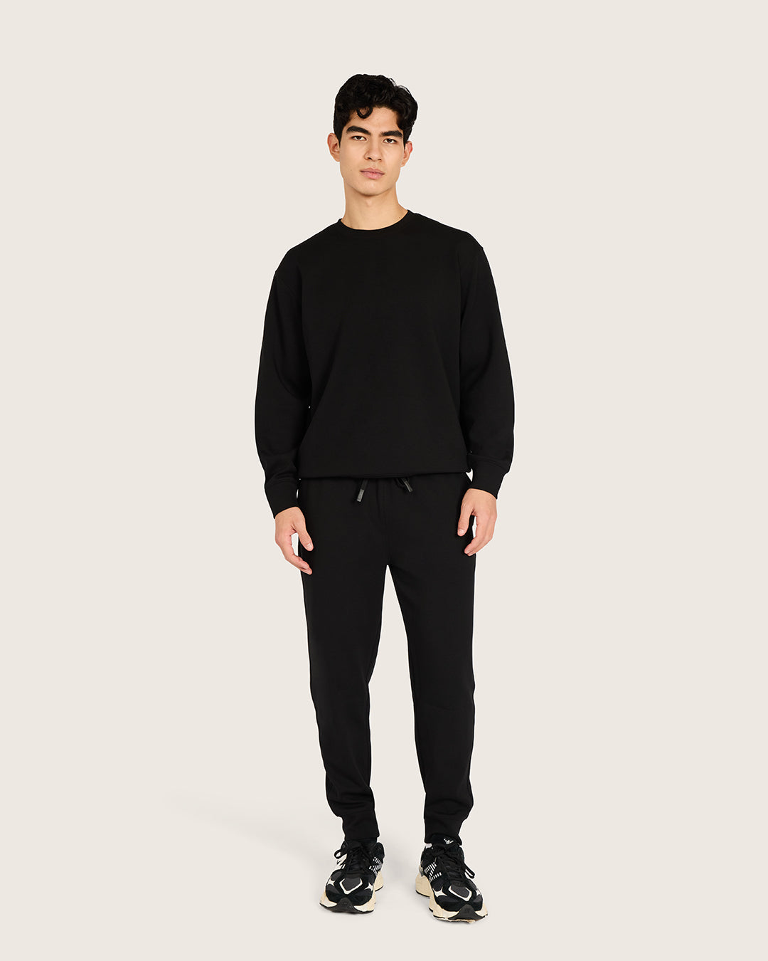 Men's Cuffed Sweat Pants - Black