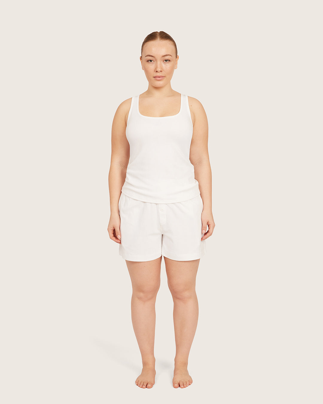 Lounge Tank Top - Chalk White