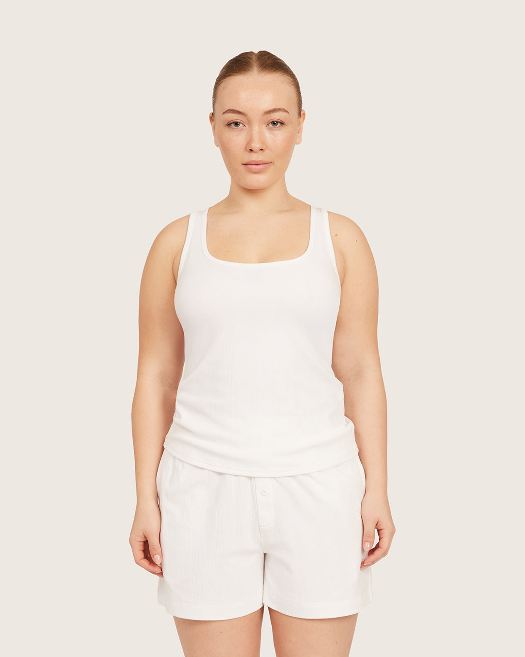 Lounge Tank Top - Chalk White