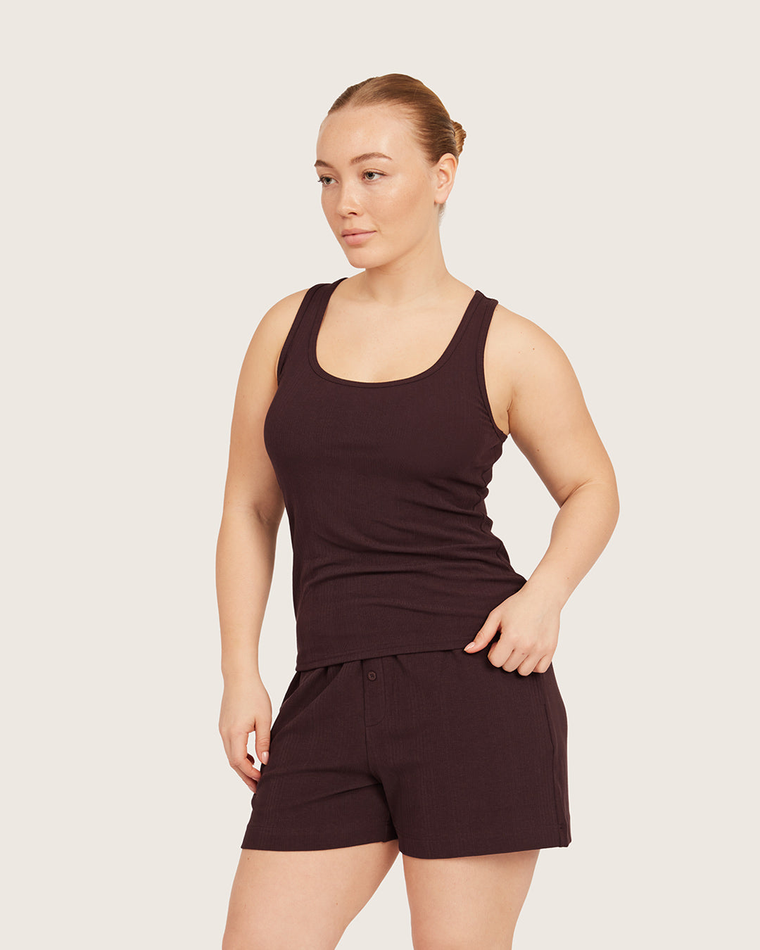 Lounge Tank Top - Mulberry