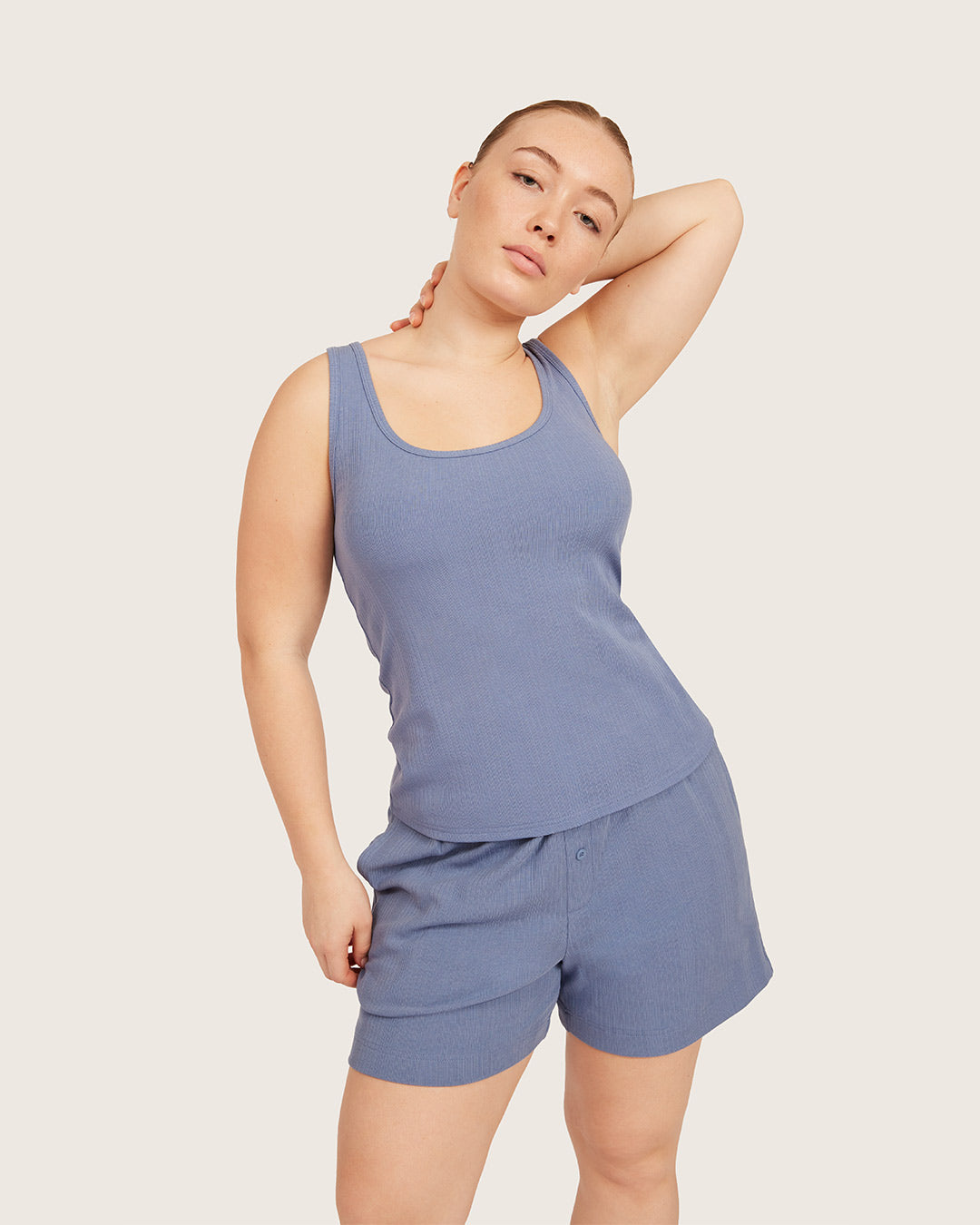 Lounge Tank Top - Steel Blue