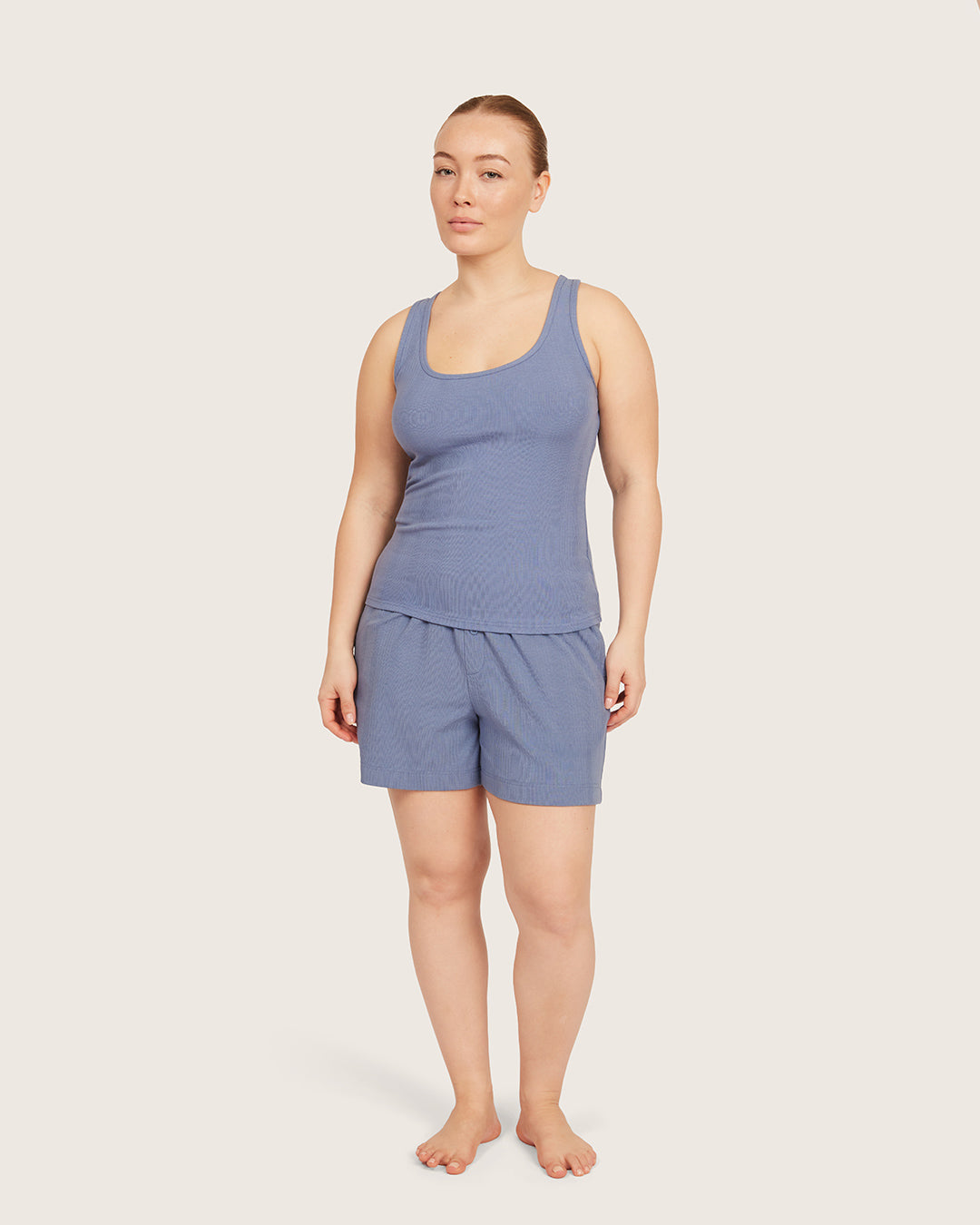 Lounge Tank Top - Steel Blue