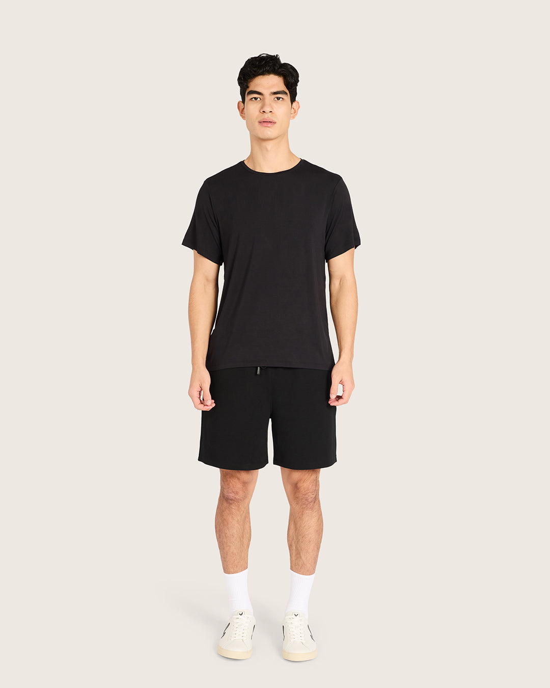 Men's Base Layer Crew Neck T-Shirt - Black