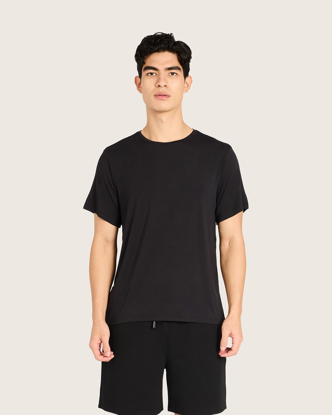 Men's Base Layer Crew Neck T-Shirt - Black