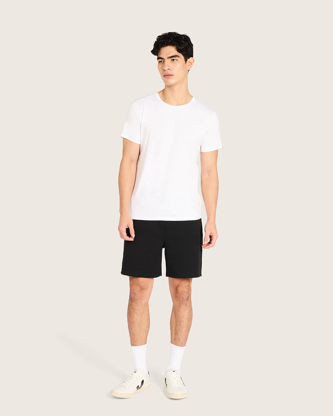 Men's Base Layer Crew Neck T-Shirt - White