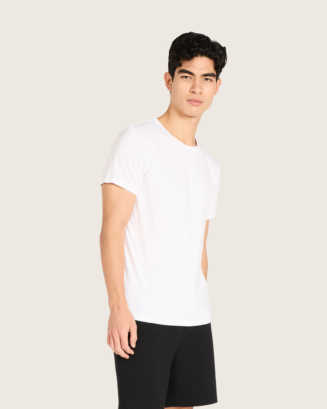 Men's Base Layer Crew Neck T-Shirt - White