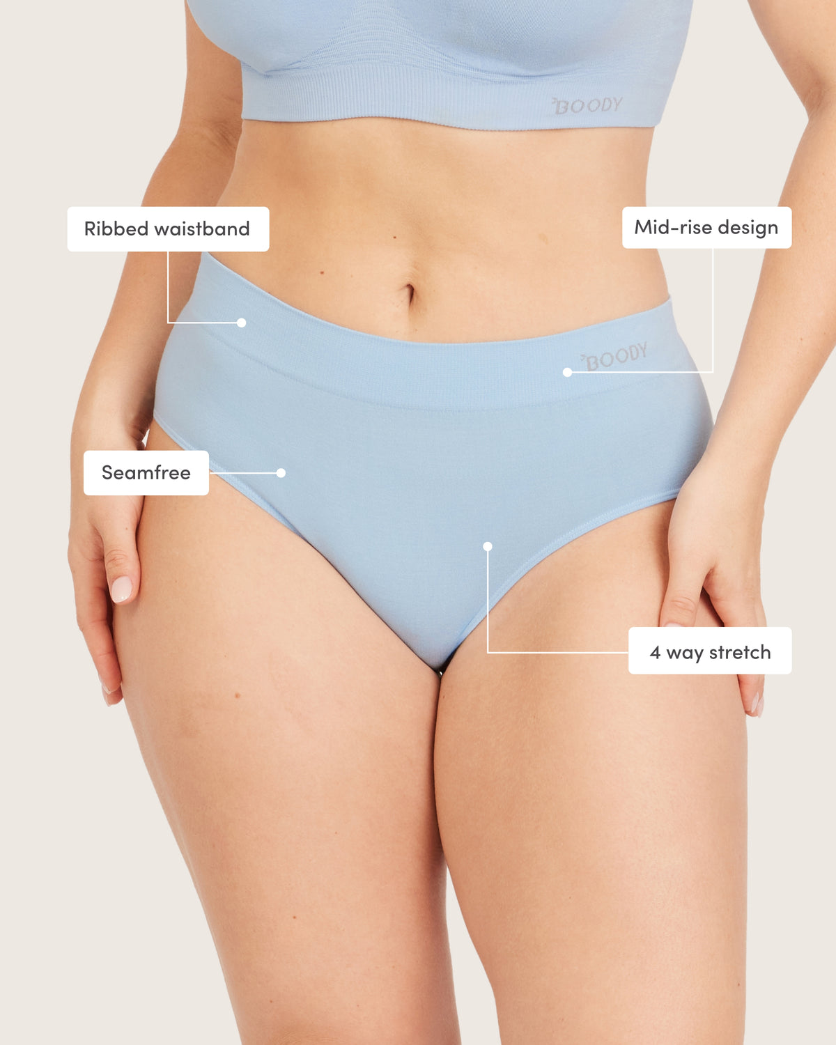 Midi Briefs - Sky Blue