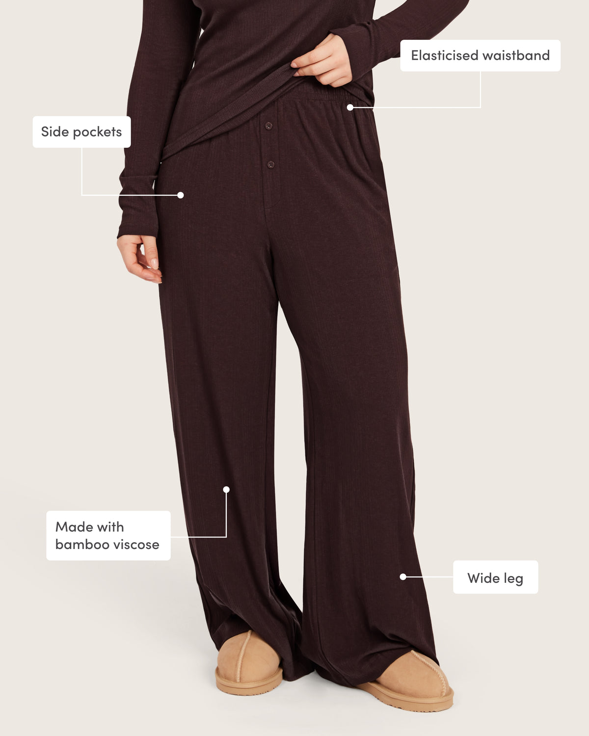 Lounge Pants - Mulberry