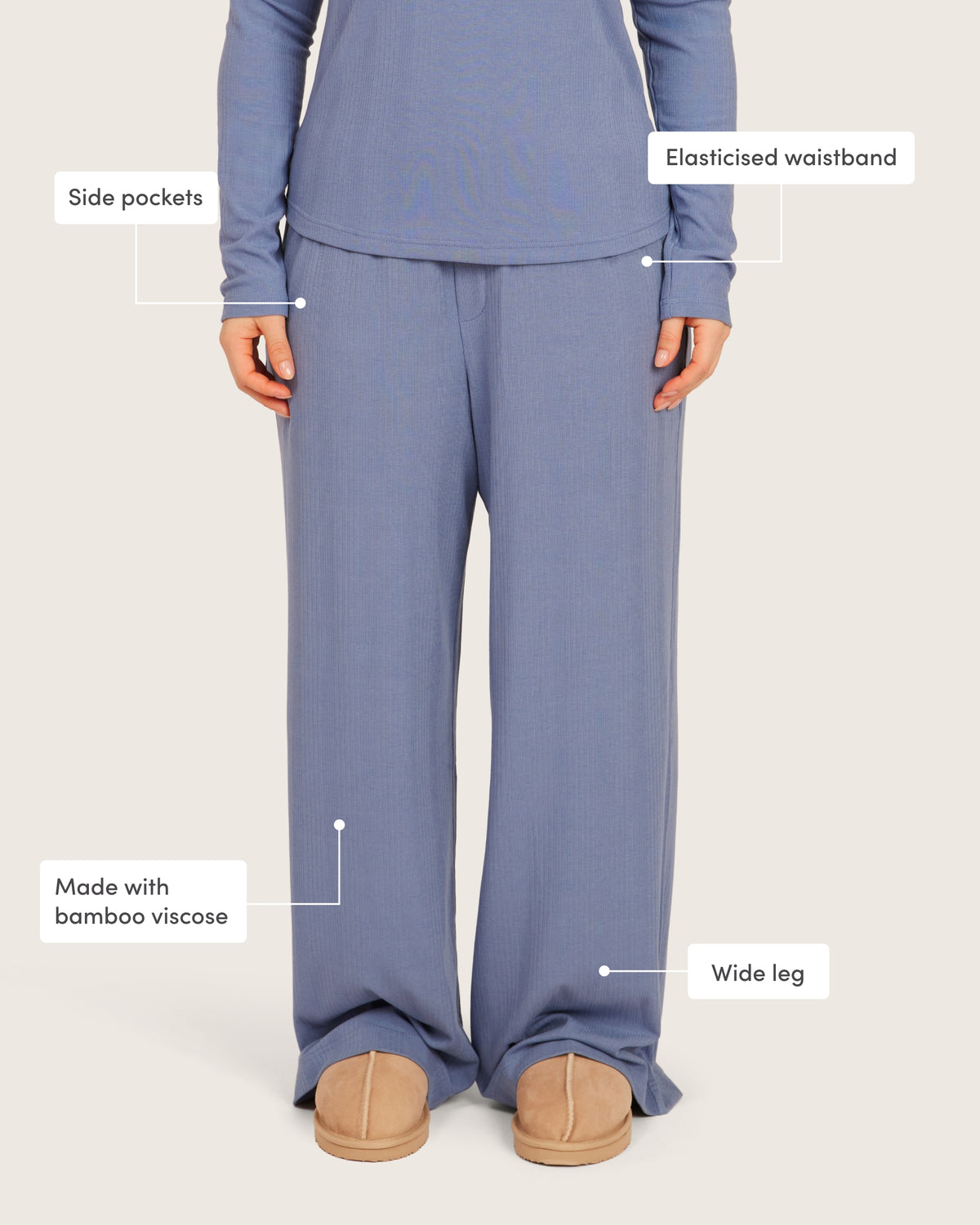 Lounge Pants - Steel Blue