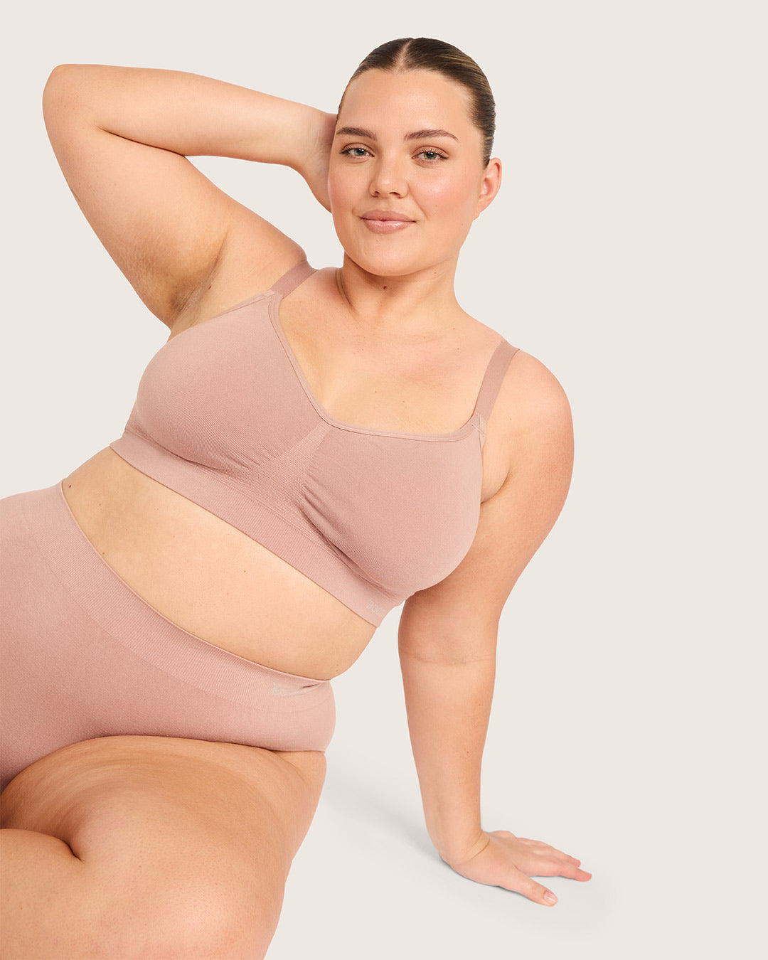 Wireless Full Bust T-Shirt Bra - Chai