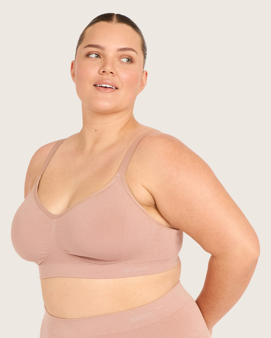 Wireless Full Bust T-Shirt Bra - Chai
