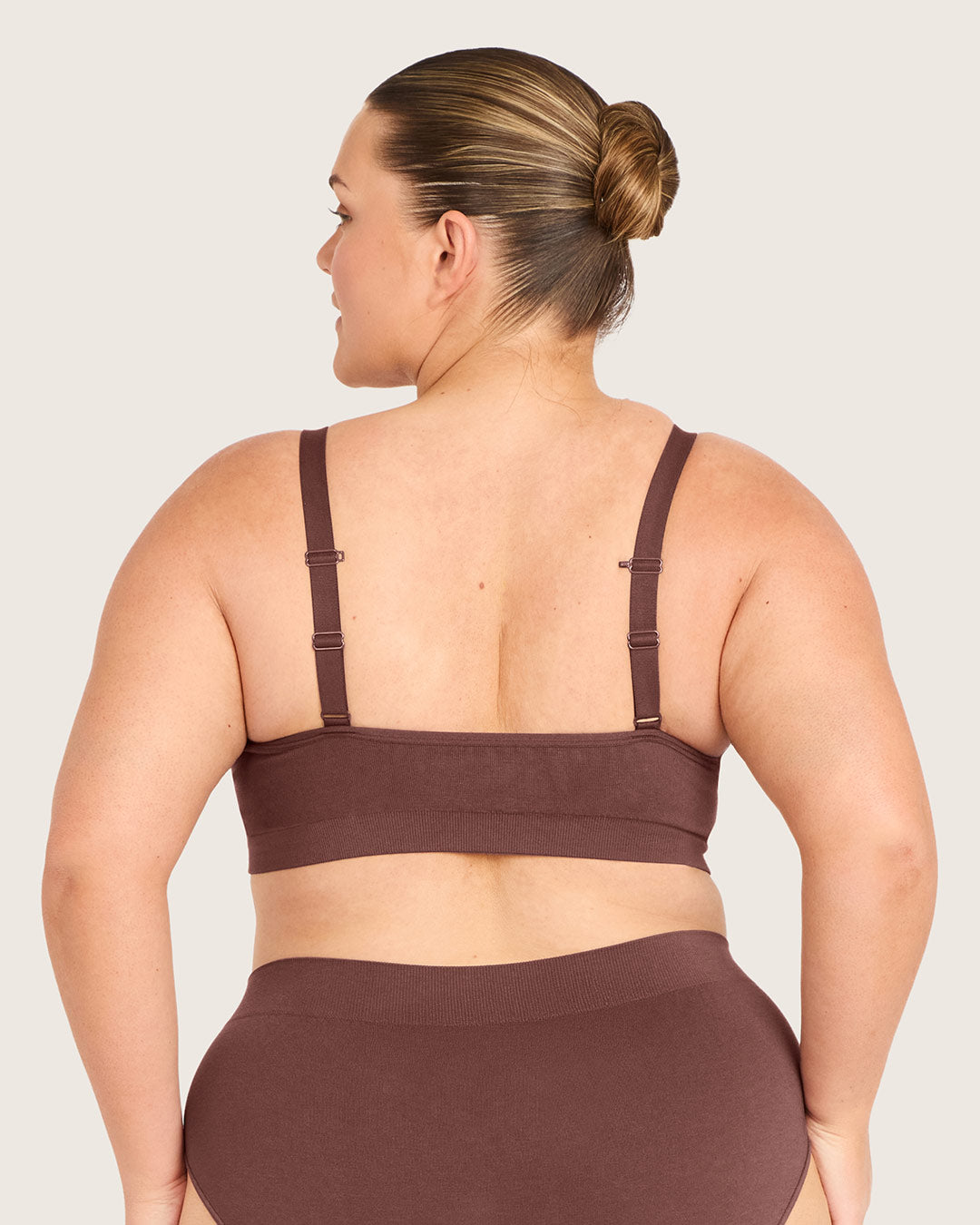 Wireless Full Bust T-Shirt Bra - Espresso