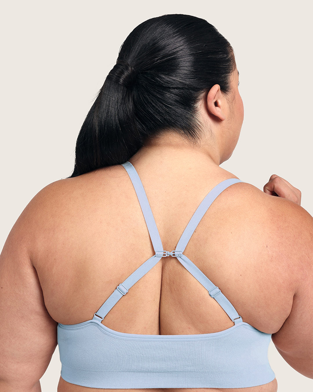 Wireless T-Shirt Bra - Sky Blue
