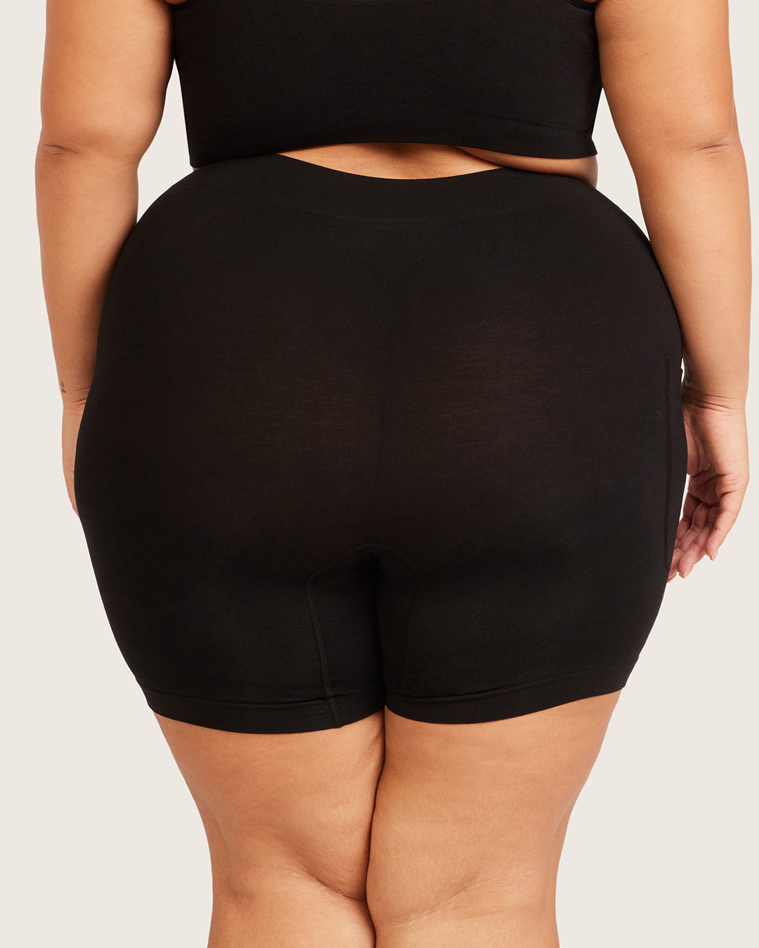 Seamfree Undershorts with Pocket 6" - Black