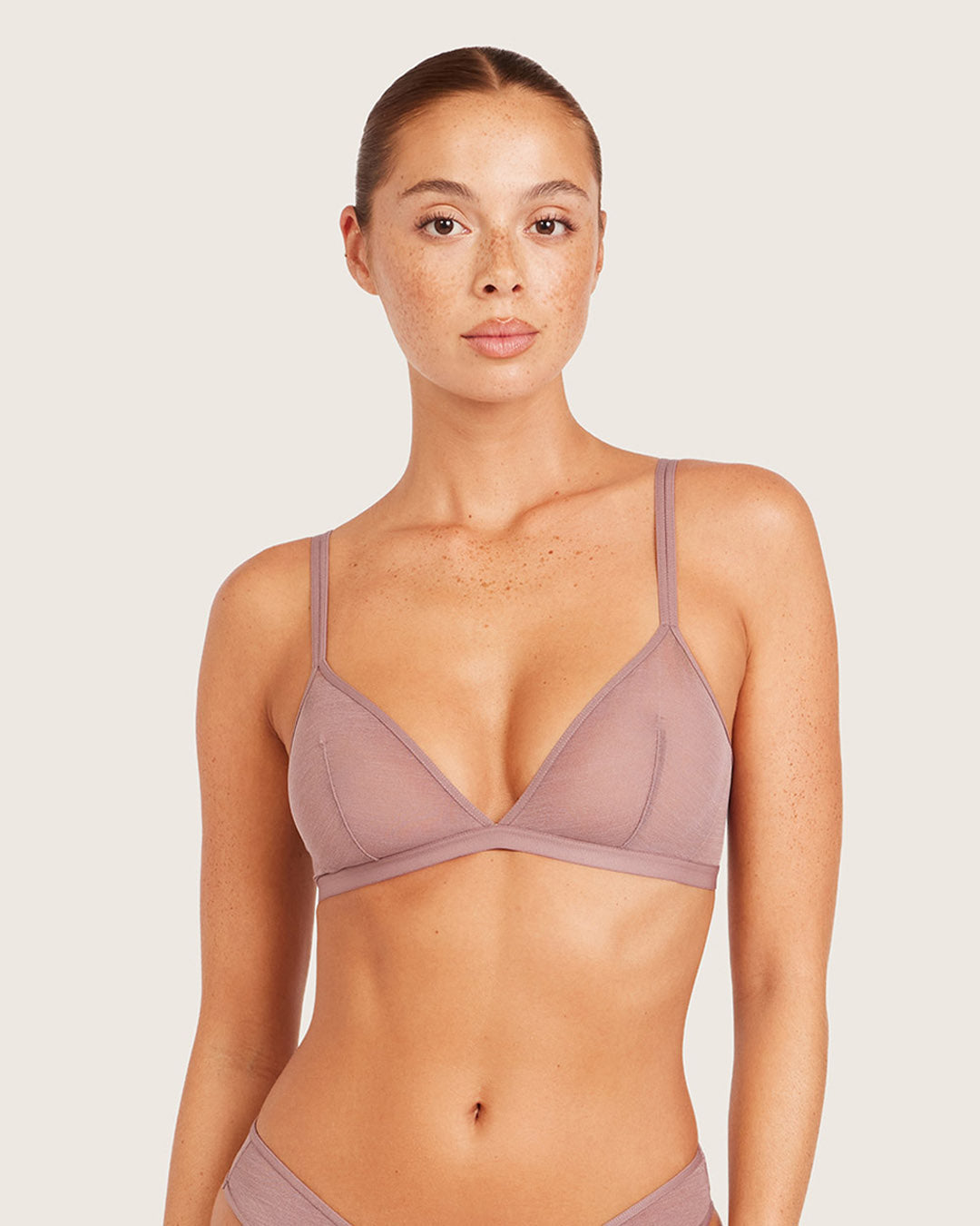 FreeMesh Triangle Bralette - Mauve
