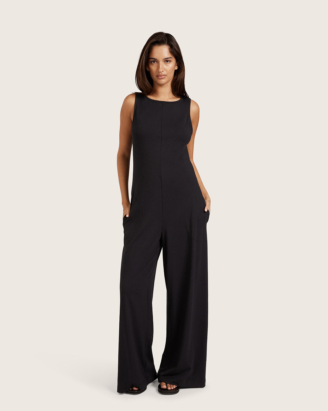 Boat Neck Jumpsuit