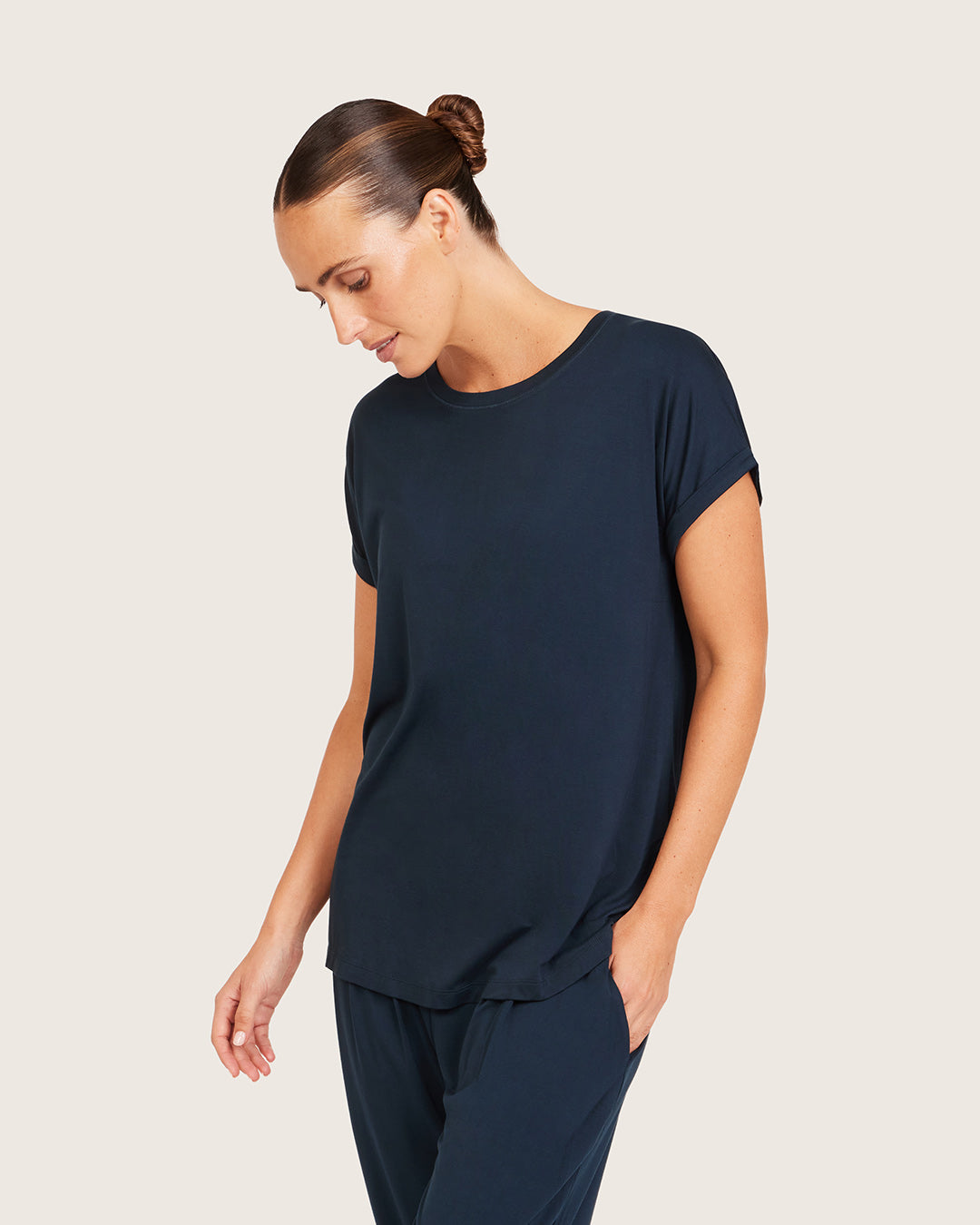 Downtime Lounge Top - Midnight