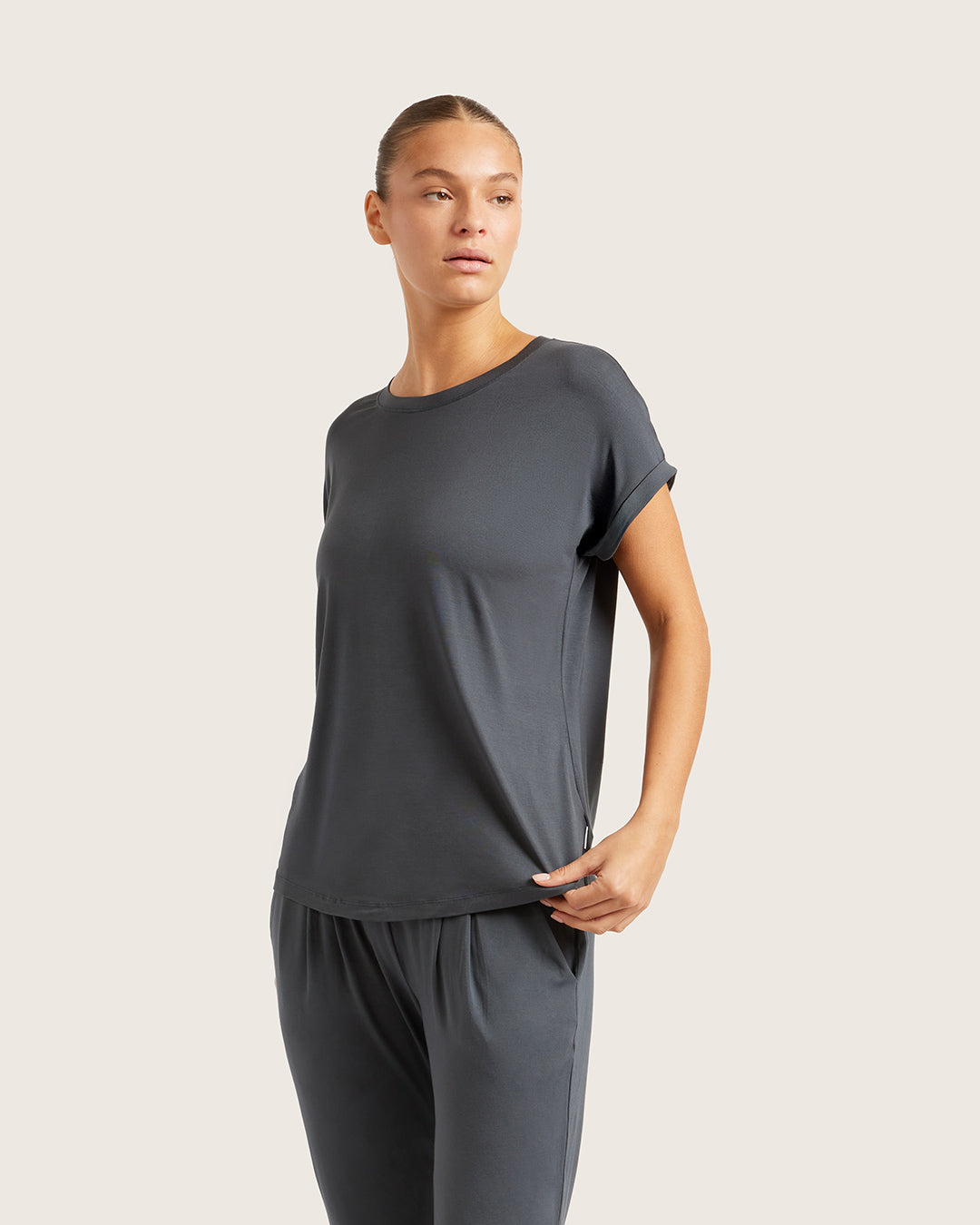 Downtime Lounge Top - Storm