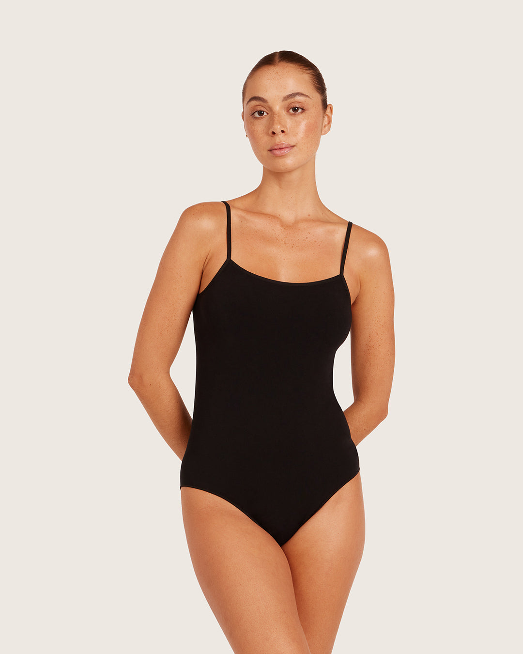 Base Layer Cami Bodysuit - Black
