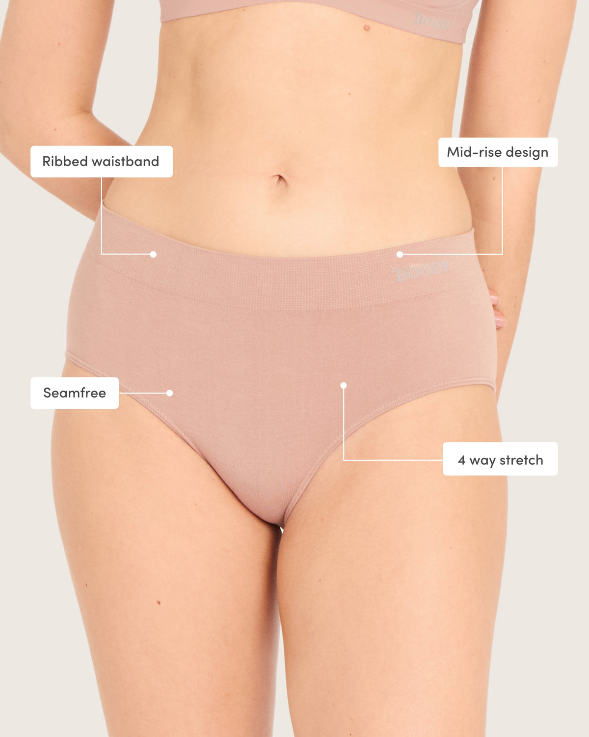Midi Briefs - Chai