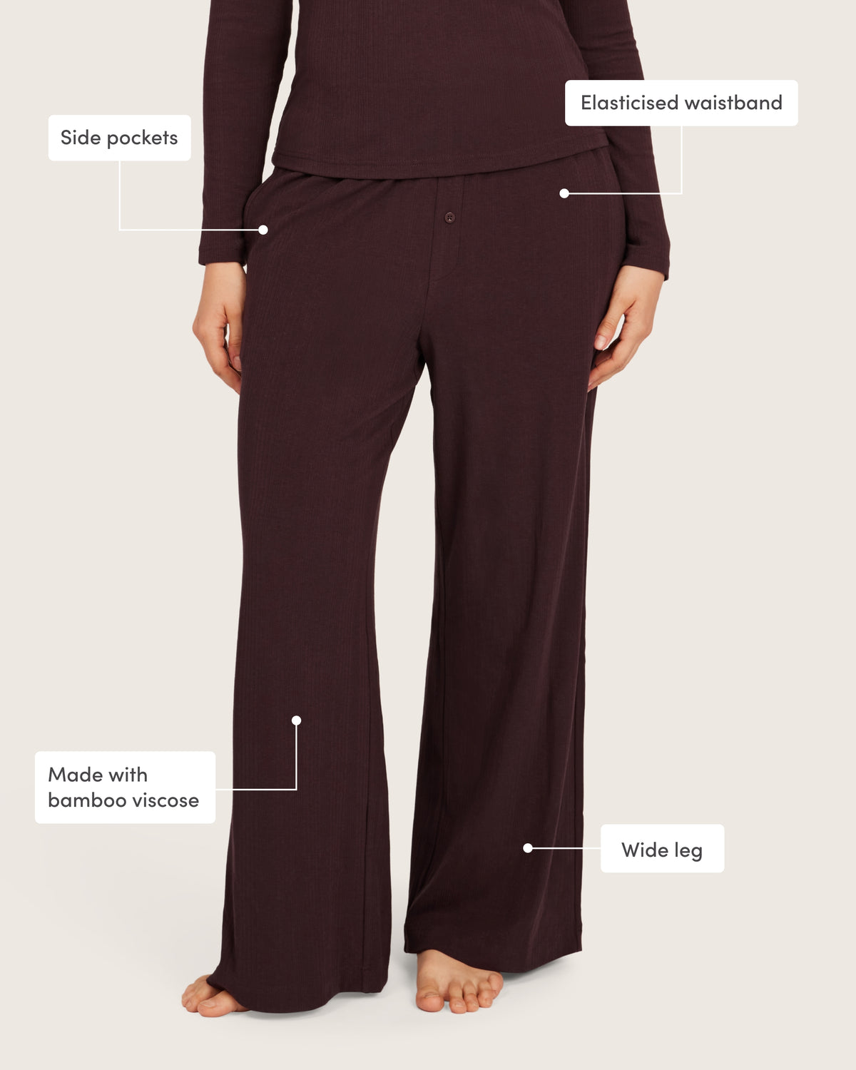 Lounge Pants - Mulberry
